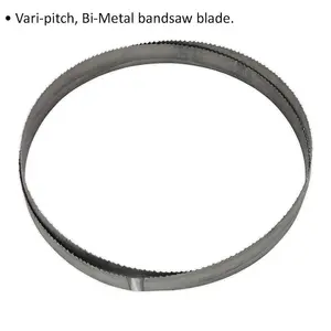 High-Performance Bi-Metal Bandsaw Blade 3035 x 25 x 0.89mm for Metal and Plastic Cutting