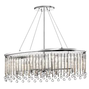 Elstead Kichler Piper Pendant Ceiling Light Polished Chrome