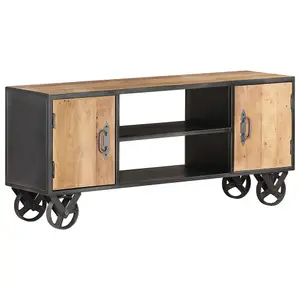 Berkfield TV Cabinet 110x30x49 cm Solid Reclaimed Wood