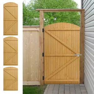 Garden Gate Pine Wooden Semi Side Opening Gate Semi Braced H 150 cm x W 105 cm