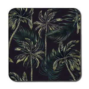 Green Palm on Black (Coaster) / Default Title