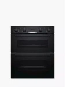 Bosch Series 4 NBS533BB0B Built Under Electric Double Oven, Black