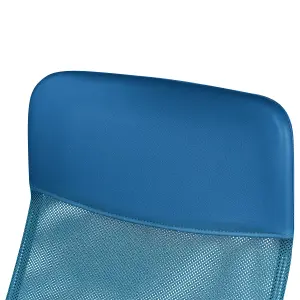 Beliani Minimalist Office Chair Blue DESIGN