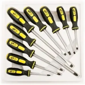 9Pcs Rayyan Linen'S Screwdriver Set Tool Soft Grip Handles Magnetic Tips Kit