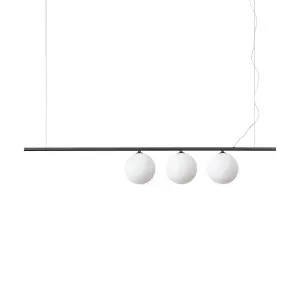 Luminosa PERLINE 3 Light Bar Pendant Ceiling Light Black