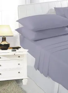 Fitted Bed Sheet Non Iron Polycotton Soft Easy Care Percale 25cm Deep Pocket Fitted Sheet