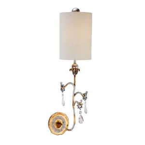 Elstead Tivoli 1 Light Indoor Wall Light Gold, Cream, E27