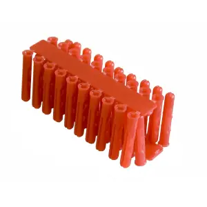 SupaFix General Purpose Plugs (Pack Of 40) Red (5.5mm)