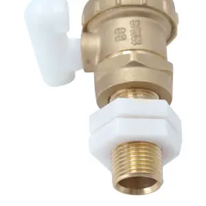 Flomasta Brass & plastic Bottom entry Ball cock Fill valve 20.75mm