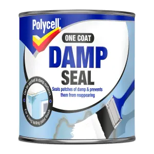 Polycell One Coat Damp Seal White Solvent-based General-purpose Sealant, 1L