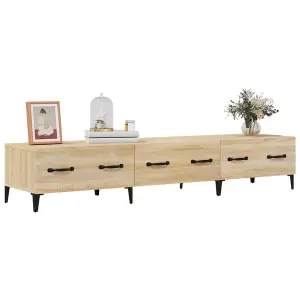 Berkfield TV Cabinet Sonoma Oak 150x34,5x30 cm Engineered Wood