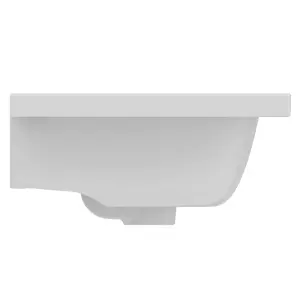 Ideal Standard i.life S Gloss White Rectangular Wall-mounted Vanity Basin (W)50cm