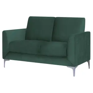 2 Seater Velvet Sofa Green FENES