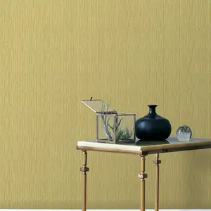 Galerie Shades of Colour Yellow Grasscloth Effect Wallpaper