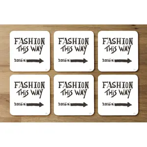 Square 6 Piece Coaster Set (Set of 6)