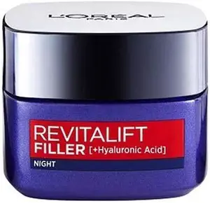 Loréal Paris Revitalift Filler + Hyaluronic Acid Anti Ageing Replumping Night Cream 50Ml