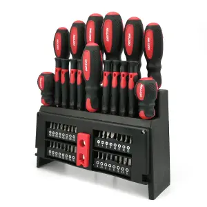 Dekton 50pc Magnetic Precision Torx Pozi Hex Slotted Phillips Screwdriver Set