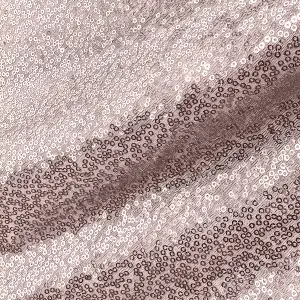 Neel Blue 70x108 Inch Rectangle Sequin Tablecloth, Blush Pink