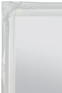 MirrorOutlet Hamilton White Shabby Chic Design Wall Mirror 107 x 76 CM