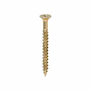 Timco - Velocity Premium Multi-Use Screws - PZ - Double Countersunk - Yellow (Size 4.0 x 40 - 1000 Pieces)