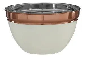 Interiors by Premier Prescott Small Cream & Copper Mixing Bowl