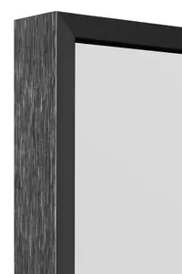 MirrorOutlet Artus - Black Aluminium Edged Full Length Wall Leaner Mirror 68" X 43" (174CM X 110CM)