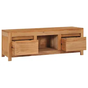 Berkfield TV Cabinet 100x30x35 cm Solid Teak Wood