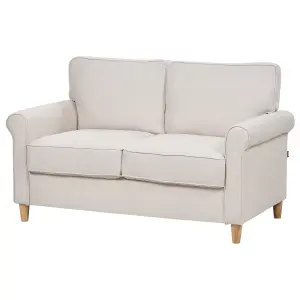 2 Seater Fabric Sofa Light Beige RONNEBY