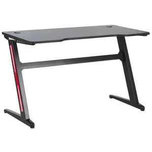 Beliani Modern Gaming Desk Black DARFUR