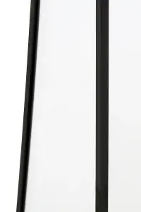 MirrorOutlet The Obelisk Black Metal Edged Mirrored Garden Ornament 150CM X 30CM X 30CM