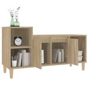 Berkfield TV Cabinet Sonoma Oak 100x35x55 cm Engineered Wood