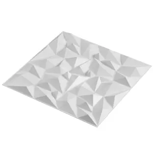 Art Deco 3D Square Mini Diamond Wall Tile 50cm x 50cm (Pack of 6)