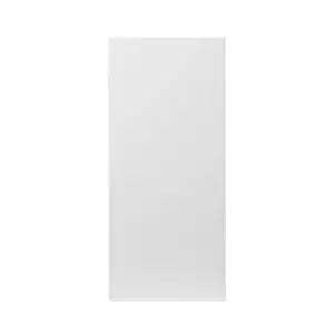 GoodHome Stevia Gloss white Slab Tall wall Cabinet door (W)400mm (H)895mm (T)18mm