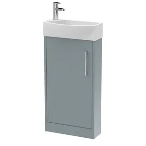 Juno 440mm Free-standing Cloakroom Vanity Coastal Grey