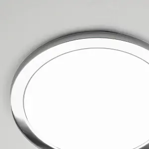 Litecraft Chrome Magnetic Bezel For 24W Darly Bathroom Flush Ceiling Light