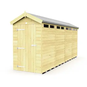 DIY Sheds 4x16 Apex Security Shed - Single Door