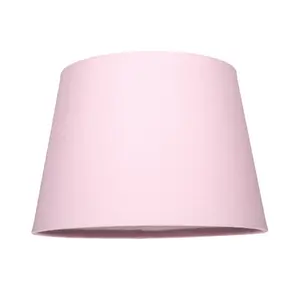 Traditional Linen Fabric Drum Shade for Pendant & Lampshade Pink / 19cm H x 30cm W x 30cm D