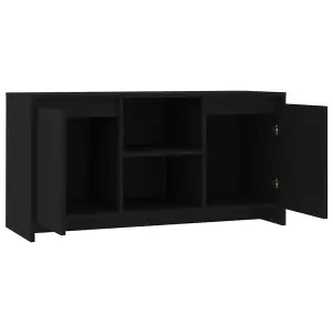 vidaXL TV Cabinet Black 102x37.5x52.5 cm Engineered Wood