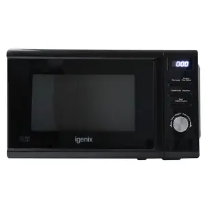 Igenix IGMD0820B Digital Microwave, 20 L, 800 W, Black