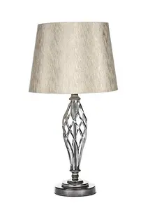 Compton Chrome Table Lamp and Shade