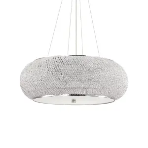 Luminosa Pasha' 14 Light Ceiling Pendant Chrome