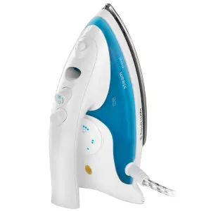 Russell Hobbs Steam Glide Travel Iron 22470, 760 W - White and Blue