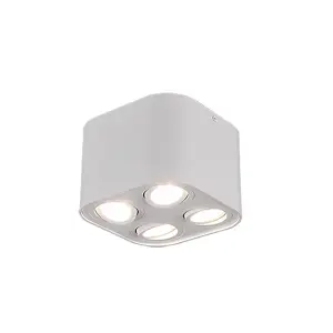 Luminosa Cookie Modern 4 Light Surface Mounted Downlight White Matt - UK Stock