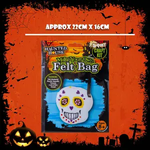 Halloween Felt Bag Kit Accessory Halloween Party, Trick or Treat 22cm Witch