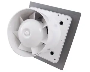 Modern Brushed Silver Bathroom Extractor Fan 125mm