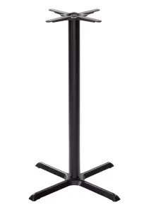 Black Cruciform table base - Medium 1050 mm