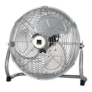 Pedestal Cooling Fan Metal Desk Floor Fan Oscillating Stand - Air Cooler - Portable - Sturdy Adjustable Tilt Stand - Non-slip