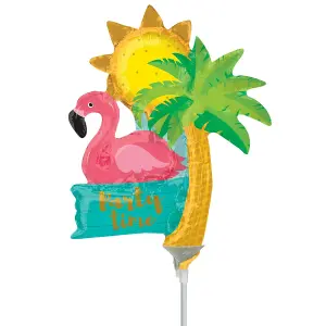 Amscan Flamingo Foil Balloon Multicoloured (One Size)