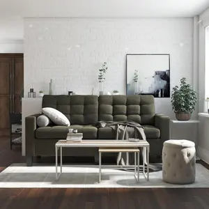 Bowie 2 seater sofa in grey fabric