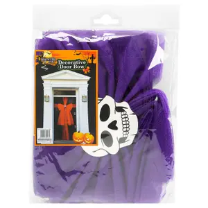 Halloween Door Bow in Purple, Halloween Accessories